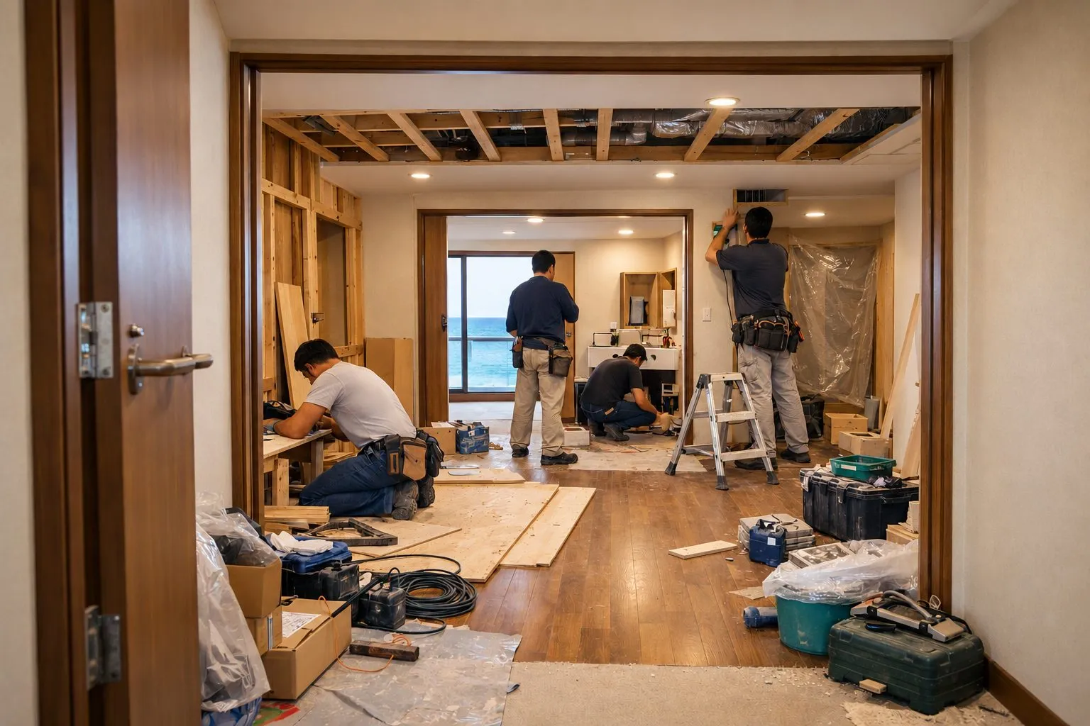 リフォーム施工中の様子